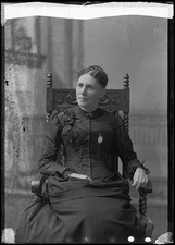 Photo:Mrs M.J. Ball or Bell Portrait Woman Seated Victorian Era picture