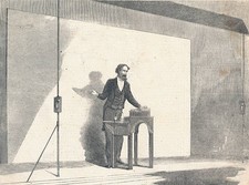 Charles Dickens as he appears when reading Historic Old Photo picture
