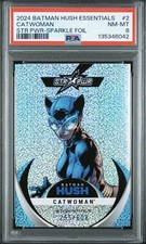 2024 CATWOMAN PSA 8 CRYPTOZOIC BATMAN HUSH ESSENTIALS SPARKLE FOIL #'d /608  picture