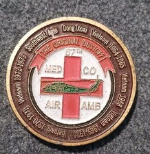 Vtg 57th Medical Co Dustoff Challenge Coin MAJ Charles Kelly OIF Iraq Medal Lot  picture