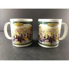 Currier and Ives Coffee Mug Cup Central Park Winter 1862 Vintage Collectors Mugs picture