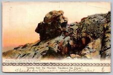 Postcard Sunrise From Mountain Top Above Clouds Antique PM Cancel WOB UDB picture
