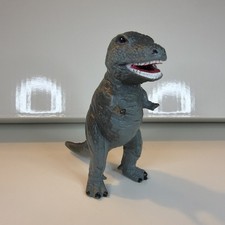 Vintage 1987 DINOSAUR T Rex Plastic T-Rex H-G Inc 3.25