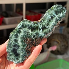 144g Rare Natural Seraphinite Slab Quartz Crystal Reiki Healing (Collection Lv.) picture