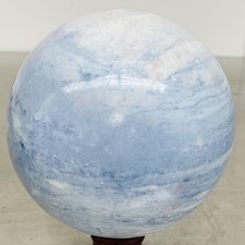 3220G Natural Blue Celestite Crystal Sphere Ball Healing Madagascar picture