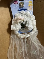 Cinderella Wedding Accessory Set ,Headband, Vail, Bouquet &  RING New picture