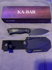 Ka-Bar BK19 Becker Nessnuk Black 1095 Fixed Blade Knife with Sheath New In Box. picture