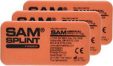 SAM Medical Finger Splint, Orange and Blue, 3 Count picture