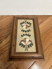 Vtg Authentic Healing God Navajo Native Sand Art Trinket Box Titled  Signed picture