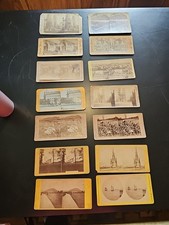 Lot Of 14 Stereoview Cards By Various Photographers picture