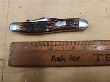 VINTAGE REMINGTON UMC 1823 ROGERS BONE SERPENTINE JACK FOLDING POCKET KNIFE picture