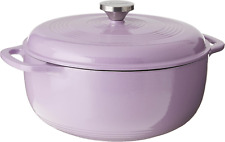 6 Quart Enameled Cast Iron Dutch Oven with Lid – Dual Handles – Oven Safe up to  picture