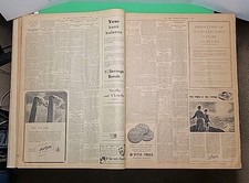 Historical The Times London Edition Sept 1, To Oct 30, 1941, Bound Newspaper.  picture