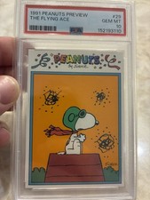 1991 Peanuts Preview The Flying Ace PSA 10  picture