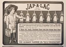 1902 AD(M8)~GLIDDEN VARNISH CO. CLEVELAND, O. JAP-A-LAC WOOD FLOOR VARNISH picture