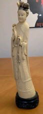 Large Vintage Asian Lady Figurine Statue 22