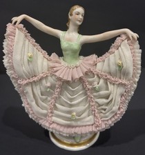Antique Muller Volksted German Porcelain Ballerina Figurine  picture