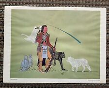 David Stephens Signed Print #21/1500 24”x18” Panther & The Swan Native American picture