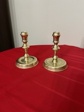 Vintage CW VIRGINIA METALCRAFTERS Brass CANDLESTICK Raleigh Pattern 6.5” picture