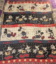 Vintage Mickey& Co Throw Blanket 