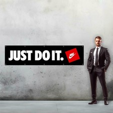 NIKE JUST DO IT Printed Vinyl Banner 24in x 96in - Nike Sports Banner Sign picture