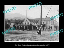 Los Gatos California View The Hotel Lyndon c1910 Large Historic Old Photo picture