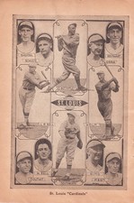 1927 St. Louis Cardinals Jim Bottomley Billy Southworth 1920s Baseball Team Page picture