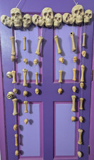 Vintage Gemmy Halloween Doorway To Doom Animated Skeleton Skull Bones Move Howl picture
