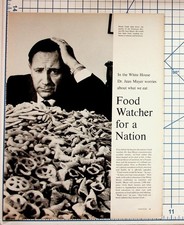 1970s Dr. Jean Mayer Food Watcher Magazine Article Nutrition Diet Ephemera picture