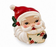 VTG Josef Original Santa Napkin Holder Ceramic Christmas Kitsch Japan MCM Decor picture
