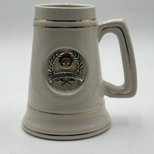 Vintage Stanford University Ceramic Beer Stein Mug Gold Trim Raised Seal Crest picture