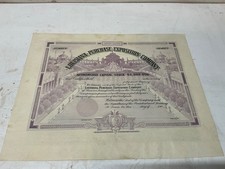 Light Purple 1903 Louisiana Purchase Exposition Co/ Unissued Stock Certificate picture