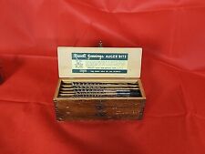 Vintage Stanley Russell Jennings No. 32 1/2 Quarters 100  Auger Bit 13 Drill Set picture
