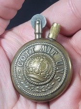 Antique WWI Brass German Trench Lighter Stating