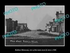Ruthton Minnesota The Main Street & Stores c1900 Old Large Historic Photo picture