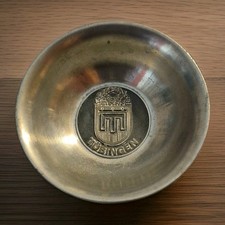 Vintage Tübingen Germany Pewter Souvenir Dish - Guild Handwerks-Siegel Seal picture