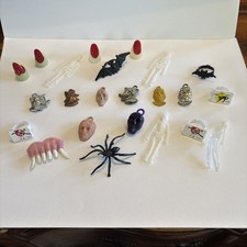 Vintage Halloween Gumball Charms And Toy Lot Of 23 picture
