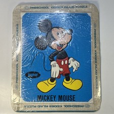 Vintage Jaymar Mickey Mouse Extra Thick Inlaid Puzzle New Sealed Made In USA picture
