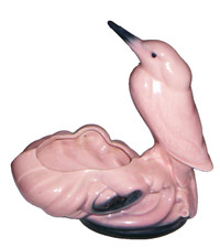 Vintage Pottery Bird flower Planter picture