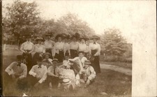 Altoona Cancel PA Group of People Pose w/ Cow UNUSUAL HUMAN INTEREST c1910 RPPC picture