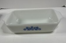 Vintage Anchor Hocking Fire King Blue CornFlower Bread Loaf Pan Baking Dish picture