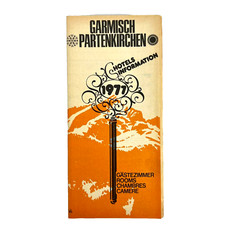 Vintage Garmisch Partenkirchen Brochure 1977 Hotels Information German Tourism picture