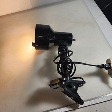 Clip on Mid Century Modern Atomic Vintage Lamp Light Black Retro Industrial IH picture