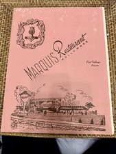 Marquis Restaurant Hollywood Menu European Cuisine Signed By Maitre D’ 1950’s picture