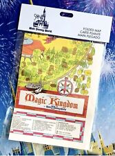 Disney World 50th Anniversary Vault Series Vintage Magic Kingdom Folded Map New picture