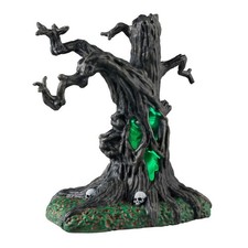 Lemax Spooky Town Halloween Village Accessory Creepy Tree with Skulls 44306 picture