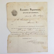 1870 Sumter County Georgia Election Letter Reconstruction Voting History Rare picture