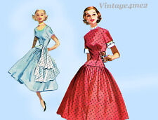 McCall 3394: 1950s Cute Misses Accessory Dress Sz 32 Bust Vintage Sewing Pattern picture