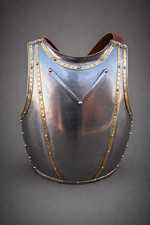 Churburg Style Steel Breastplate: Medieval Knight Body Armor, V-Rib Design picture