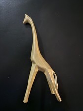 vintage solid brass  Giraffe Enesco Figurine heavy 9 1/2